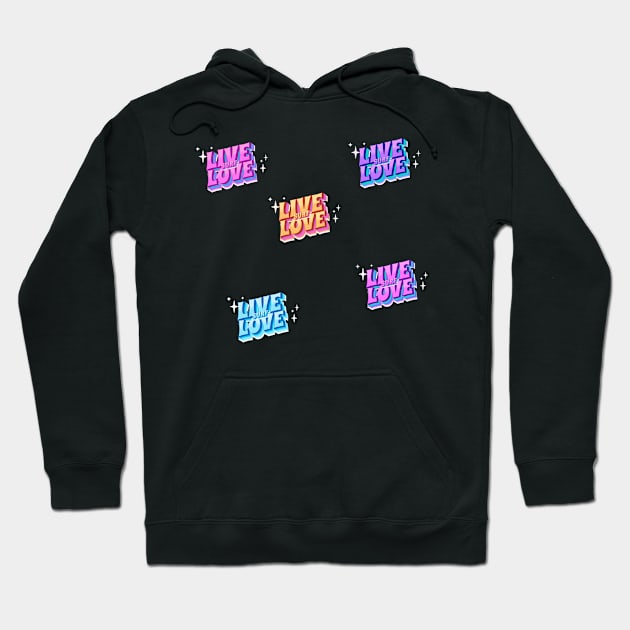 Live Love Surf Hoodie by timegraf